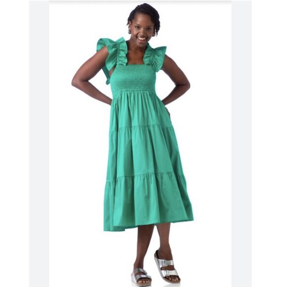 Crosby by Mollie Burch Bray Dress in Kelly Green - Picture 1 of 8